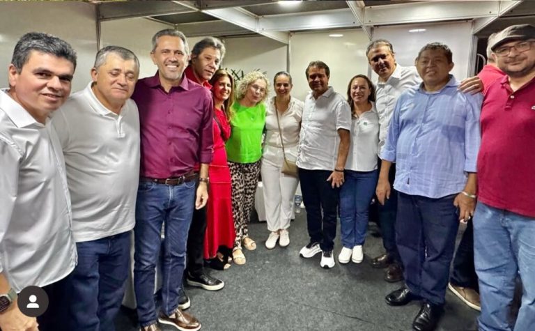 Comitiva cearense marca presença na festa de 45 anos do PT - Cn7