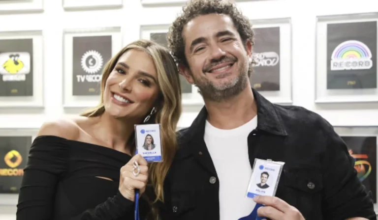Rafa Brites e Felipe Andreoli vão comandar novo game show da Record (Foto: Antonio Chahestian/Record)