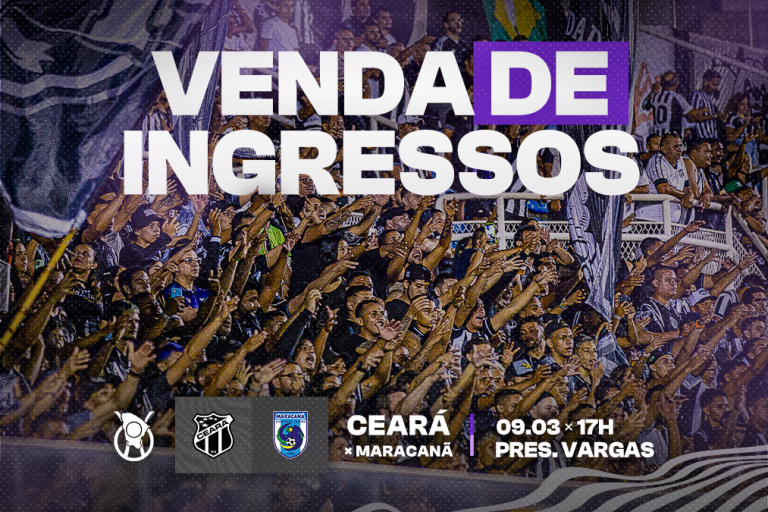 Ceará inicia check-in e venda de ingressos para a partida contra o Maracanã