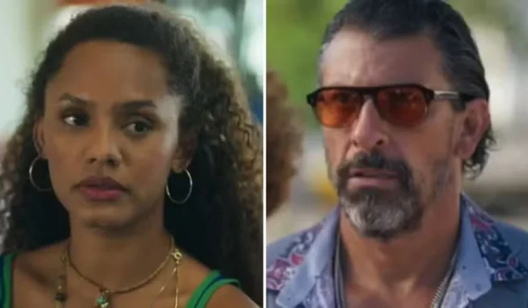 Madalena (Jéssica Ellen) e Osmar (Milhem Cortaz) em Volta por Cima (Foto: Reprodução/TV Globo)