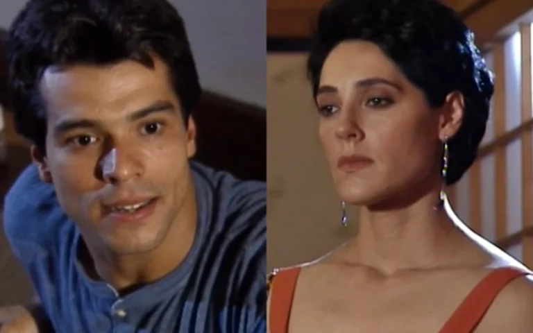 Téo e Diná em A Viagem. (Foto: reprodução/Globo)
