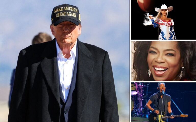 Trump, Beyonce, Oprah e Bruce Springsteen