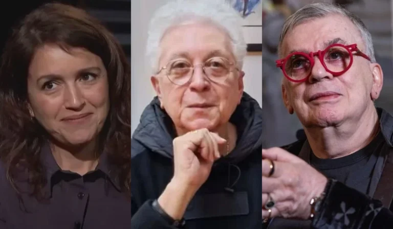 Manuela Dias, Aguinaldo Silva e Walcyr Carrasco formam a fila do horário das nove da Globo (Foto: Reprodução/Daniela Toviansky/TV Globo)