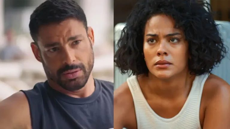 César (à esquerda) e Fátima (à direita) em Vale Tudo.