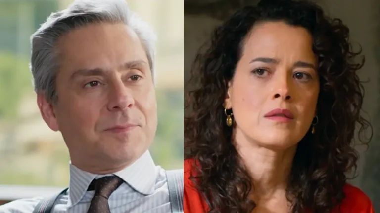 Marco Aurélio (à esquerda) e Cecília (à direita) em Vale Tudo.